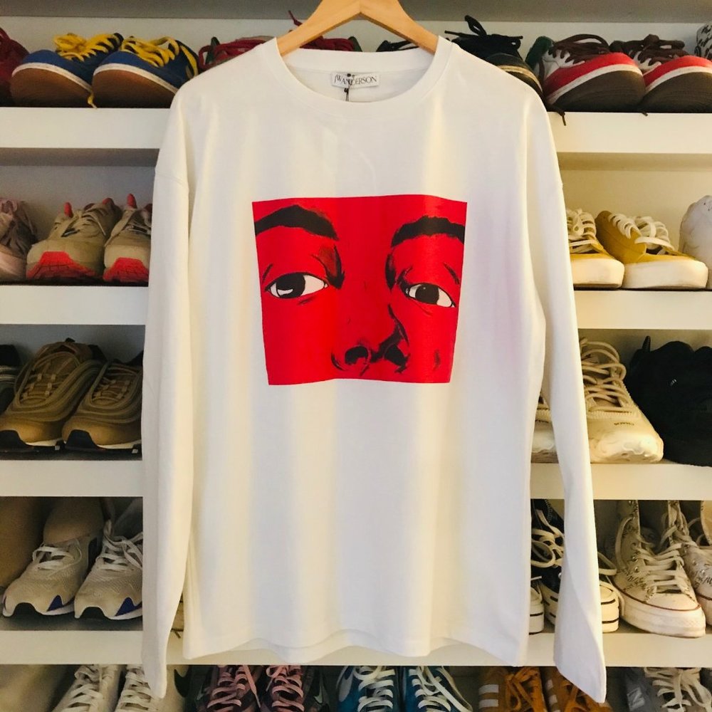 J.W.ANDERSON Eyes Printed Long Sleeve Shirt
